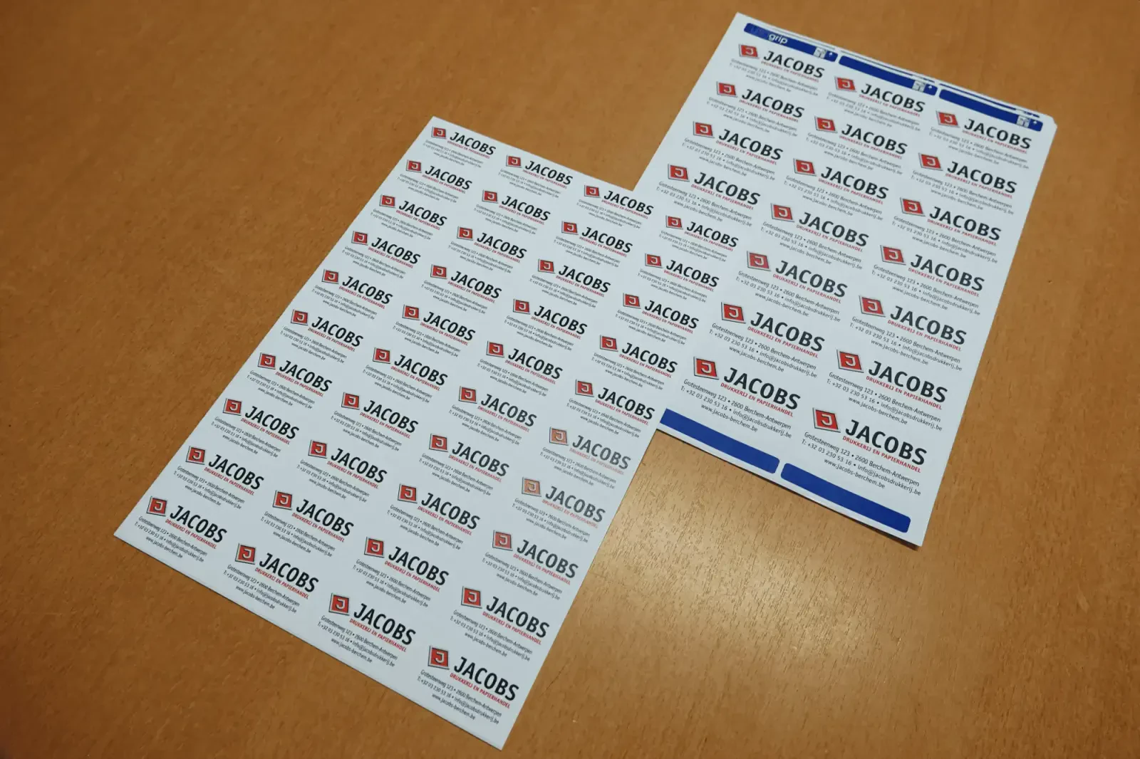 Reeds gedrukte stickers