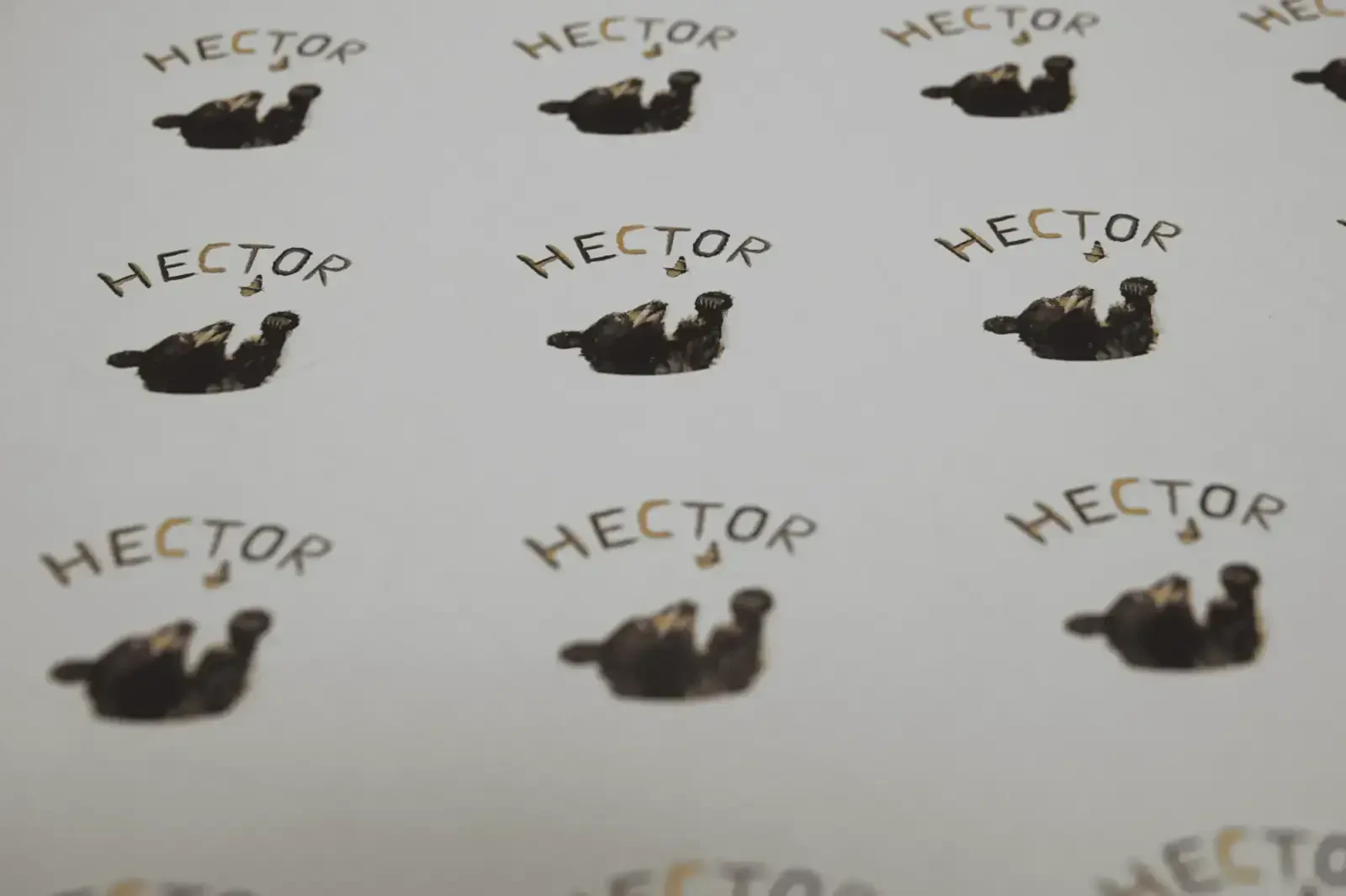 Reeds gedrukte stickers