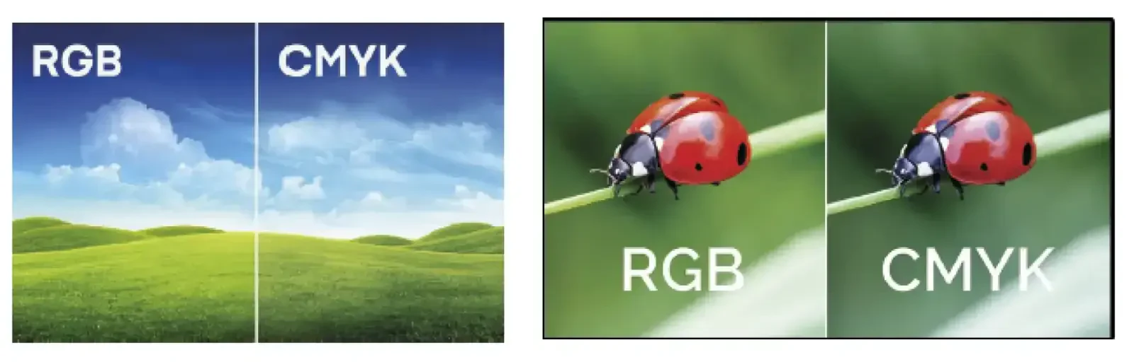 CMYK en geen RGB